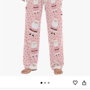 Pink Santa Unisex Adult Pajamas